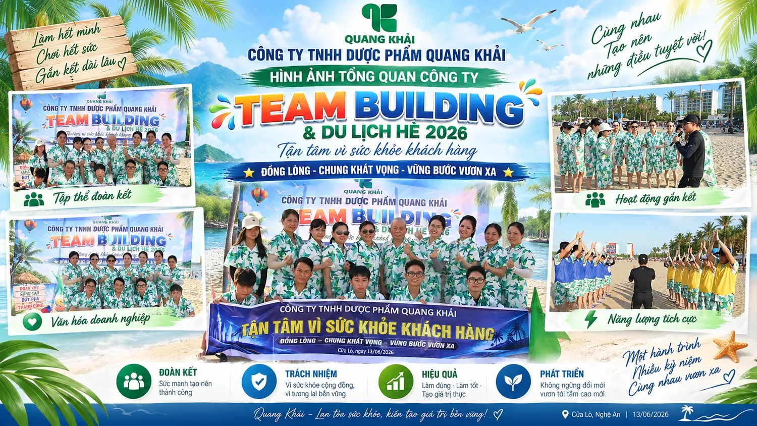 Team Building và Du lịch hè 2026 Quang Khải